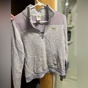 Victoria Secret “PINK”, Lavender, Medium, quarter zip sweatshirt